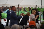 NY State Senator Mike Martucci (left) and NY State Assemblywoman Aileen Gunther were present at the groundbreaking.